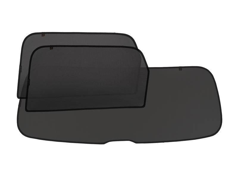  Каркасные автомобильные шторки - Infiniti Q40 (1) (2014-2015) Седан Комплект на заднюю полусферу из 3 экранов STANDART