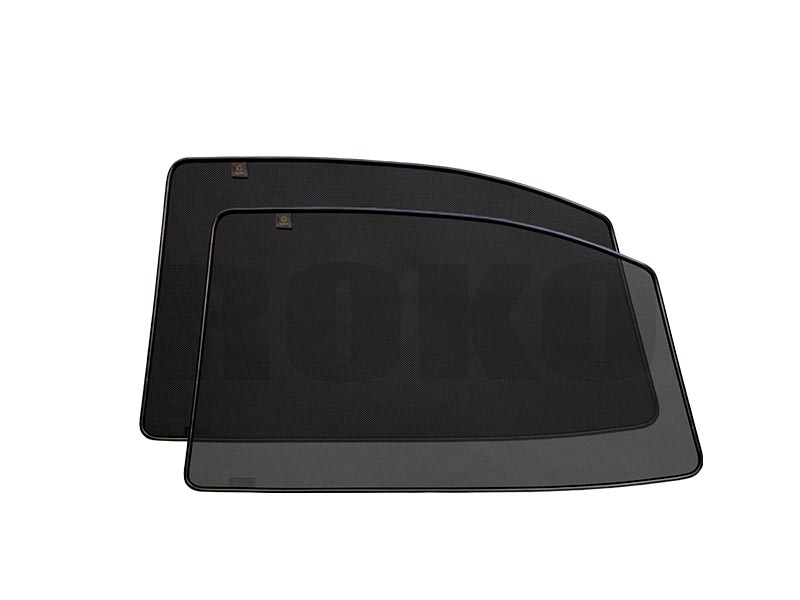  Каркасные автомобильные шторки - Skoda Roomster  (1) (2006-2015) Компактвэн Комплект на задние двери PREMIUM