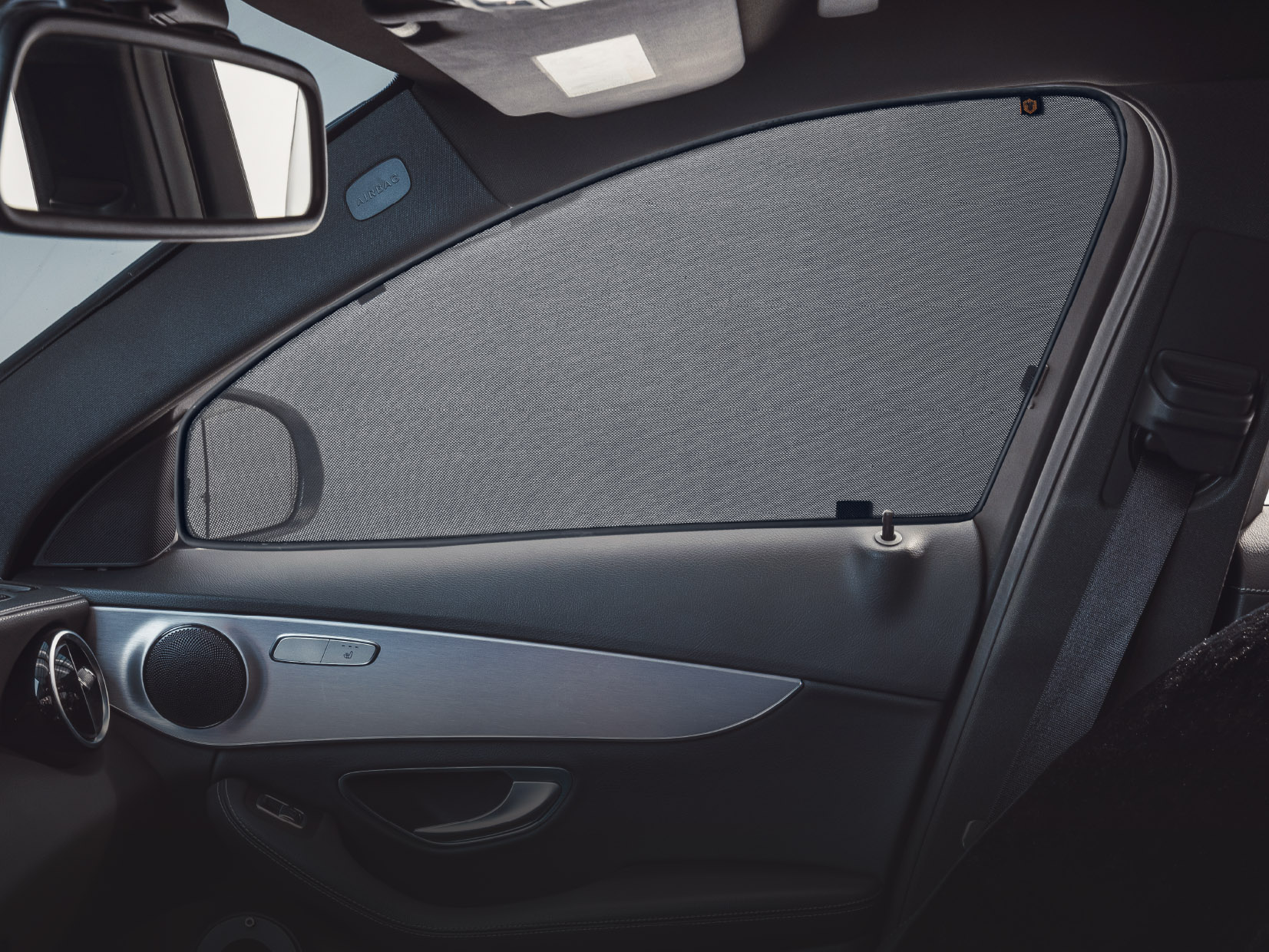  Каркасные автомобильные шторки - Mercedes-Benz Vito (2) ( W639,L2 Рестайлинг) (2010-2014) (ЗД с пасс. стороны) Минивэн Комплект на задние двери PREMIUM - фото